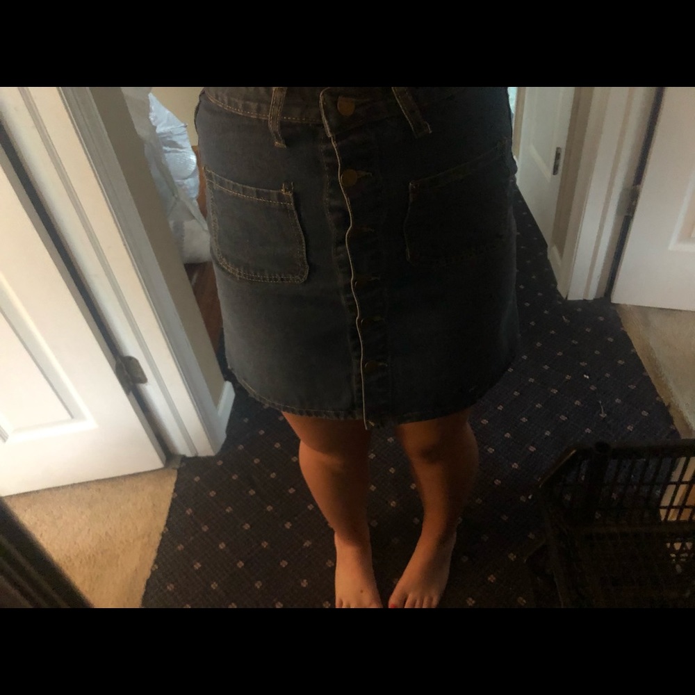 Super cute denim/jean skirt,shoot me a price